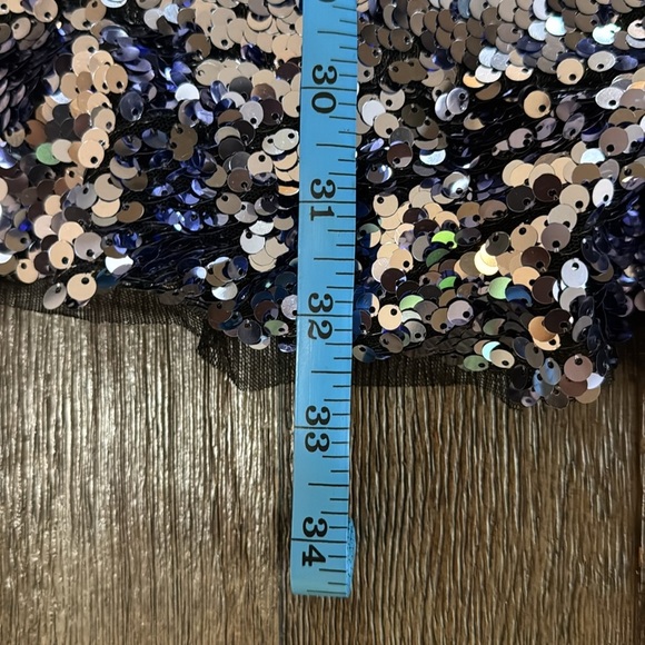 Free People Sequin Siren Ruffled Mini Dress - Picture 14 of 14